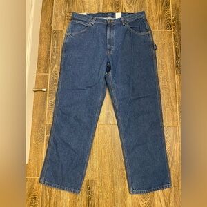 KEY Carpenter Jeans Mens 38x30 Blue Denim Work Outdoor Relaxed Fit NWT